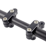 Pazoma Motorcycle CNC Handlebar Risers with Meter Bracket for Harley Sportster models 2004-2019, color Black / Silver - pazoma