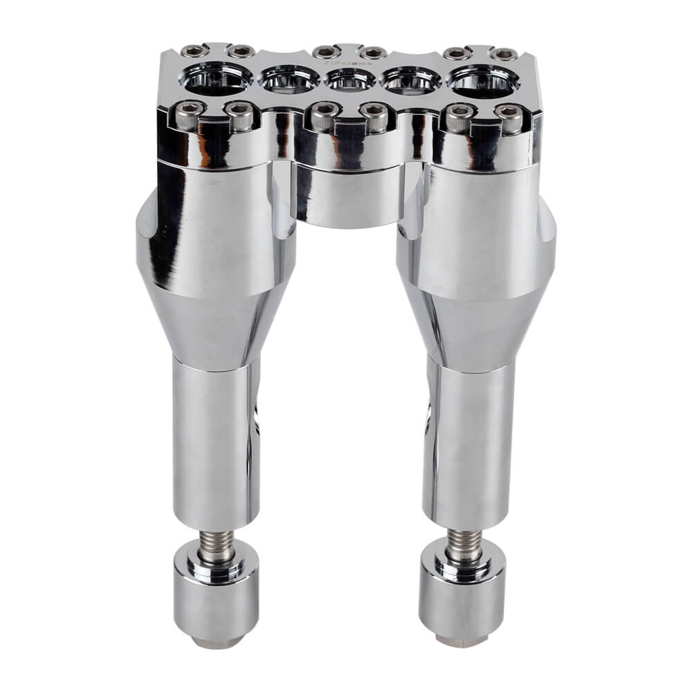 Club Style Top Clamp Straight Modular Handlebar Risers Kit for Harley Dyna Street bob Softail Sportster - pazoma