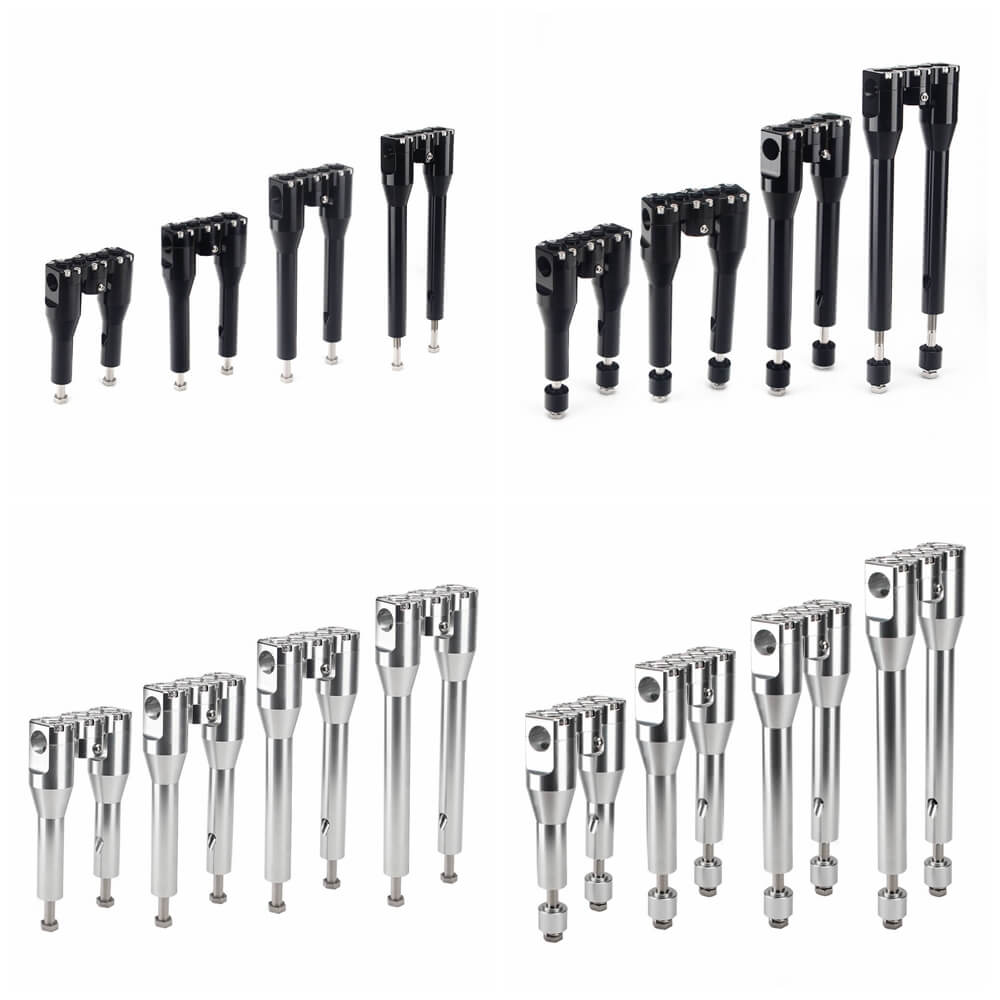 Club Style Top Clamp Straight Modular Handlebar Risers Kit for Harley Dyna Street bob Softail Sportster - pazoma