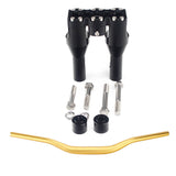 Club Style Tapered Fat Bars 1-1/2" Phatbar Handlebar & Riser Kit for Harley Dyna Softail Street bob Low Rider S Road King - pazoma