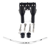 Club Style Tapered Fat Bars 1-1/2" Phatbar Handlebar & Riser Kit for Harley Dyna Softail Street bob Low Rider S Road King - pazoma