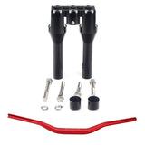 Club Style Tapered Fat Bars 1-1/2" Phatbar Handlebar & Riser Kit for Harley Dyna Softail Street bob Low Rider S Road King - pazoma