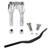 Club Style Tapered Fat Bars 1-1/2" Phatbar Handlebar & Riser Kit for Harley Dyna Softail Street bob Low Rider S Road King - pazoma