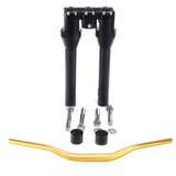 Club Style Tapered Fat Bars 1-1/2" Phatbar Handlebar & Riser Kit for Harley Dyna Softail Street bob Low Rider S Road King - pazoma