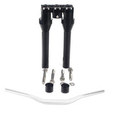 Club Style Tapered Fat Bars 1-1/2" Phatbar Handlebar & Riser Kit for Harley Dyna Softail Street bob Low Rider S Road King - pazoma