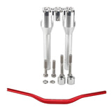 Club Style Tapered Fat Bars 1-1/2" Phatbar Handlebar & Riser Kit for Harley Dyna Softail Street bob Low Rider S Road King - pazoma