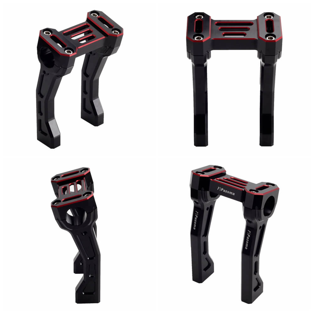 Handlebar Fat Pullback Risers Offset Backward W/ Top Clamp Cover Kit For Harley Pan America 1250 ST Special RA1250S RA1250 CVO 2021-2025 - pazoma