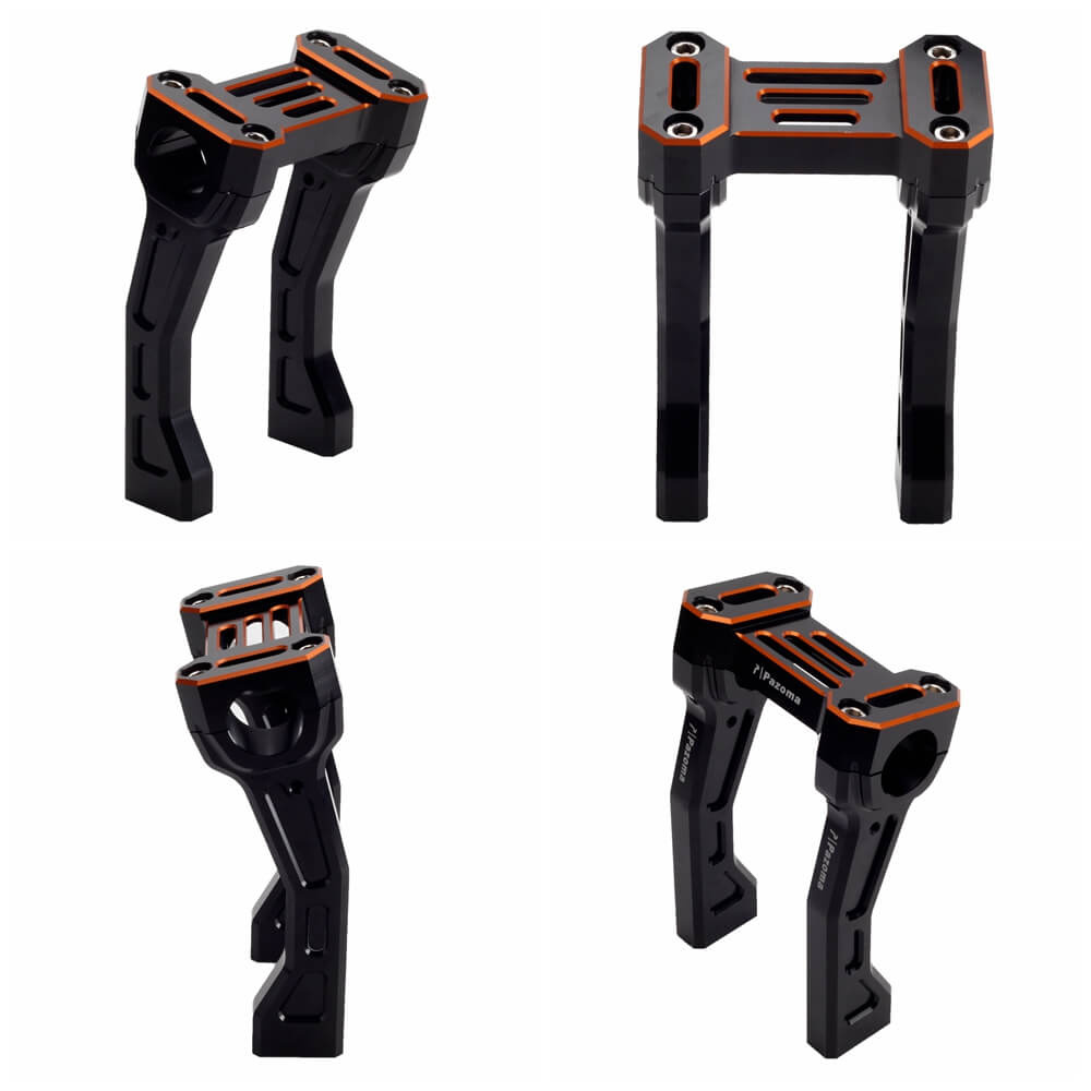 Handlebar Fat Pullback Risers Offset Backward W/ Top Clamp Cover Kit For Harley Pan America 1250 ST Special RA1250S RA1250 CVO 2021-2025 - pazoma