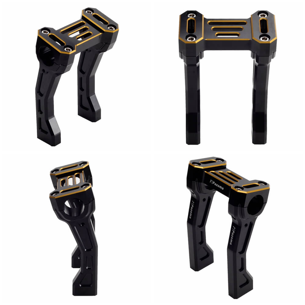 Handlebar Fat Pullback Risers Offset Backward W/ Top Clamp Cover Kit For Harley Pan America 1250 ST Special RA1250S RA1250 CVO 2021-2025 - pazoma