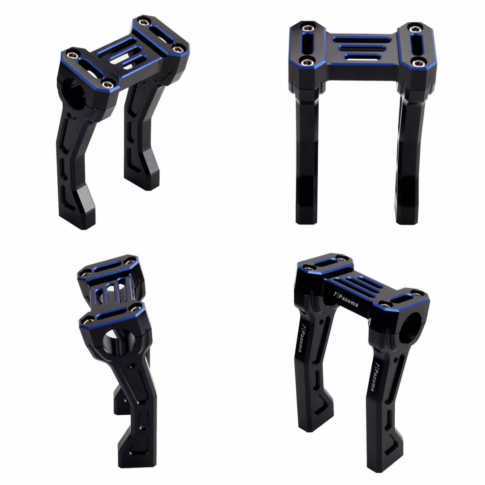 Handlebar Fat Pullback Risers Offset Backward W/ Top Clamp Cover Kit For Harley Pan America 1250 ST Special RA1250S RA1250 CVO 2021-2025 - pazoma