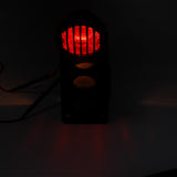 Harley Chopper Bobber Cafe Racer Vintage old school Scrambler Custom Side Axle Mount License Plate Holder Grille Taillight Stop Tail Light - pazoma