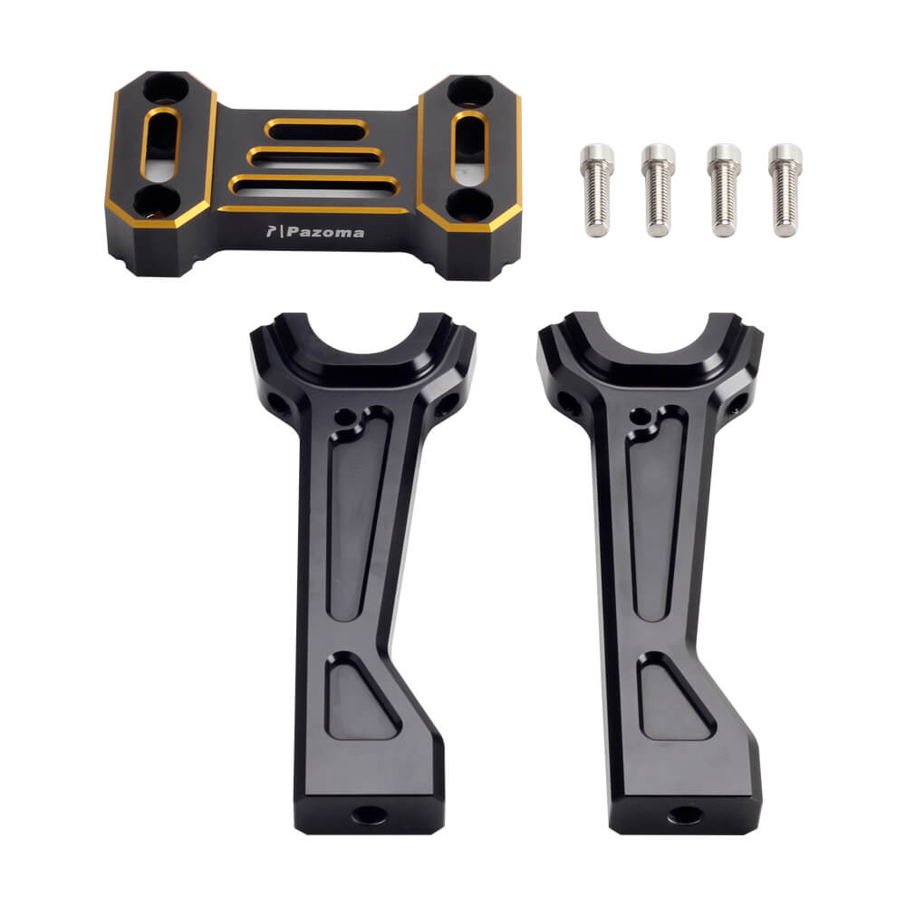 CNC aluminum Handlebar Tall Risers w/Top Clamp Cover kit for Harley Pan America 1250 ST Special CVO RA1250SE RA1250S RA1250 2021-2025 - pazoma