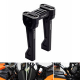 CNC aluminum Handlebar Tall Risers w/Top Clamp Cover kit for Harley Pan America 1250 ST Special CVO RA1250SE RA1250S RA1250 2021-2025 - pazoma