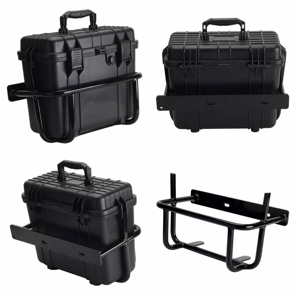 Saddlebags Saddle Bag Case Box W/Conversion Mounting Brackets Guard Rail Kit For Harley M8 Softail Low Rider S Street Bob Standard Fat Bob 2018-2022 - pazoma