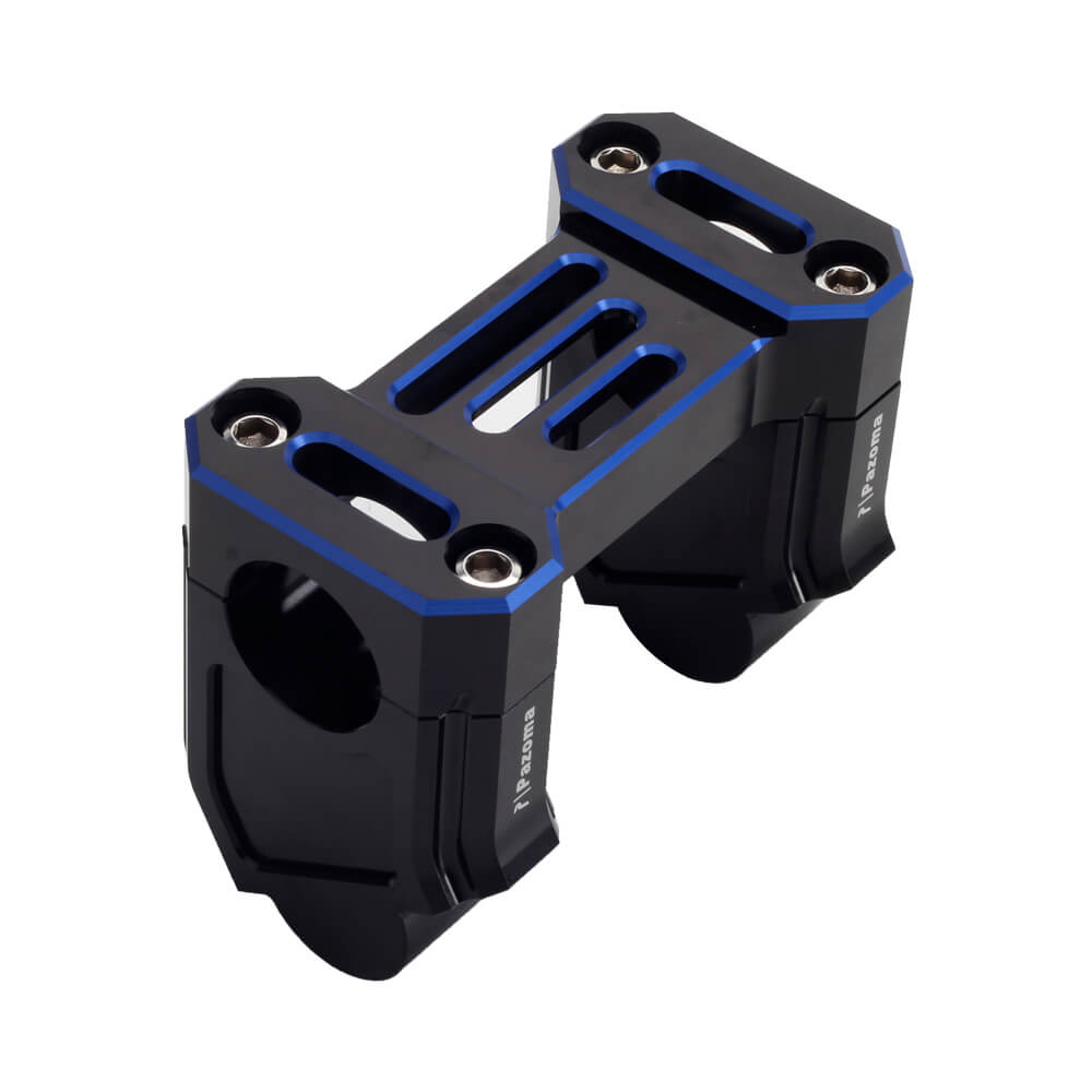 Harley Pan America 1250 ST Special CVO RA1250S Pull Back Handlebar Risers Offset Backward Adapters Back Move Mount w/Top Clamp Cover - pazoma