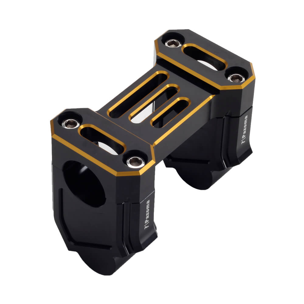 Harley Pan America 1250 ST Special CVO RA1250S Pull Back Handlebar Risers Offset Backward Adapters Back Move Mount w/Top Clamp Cover - pazoma