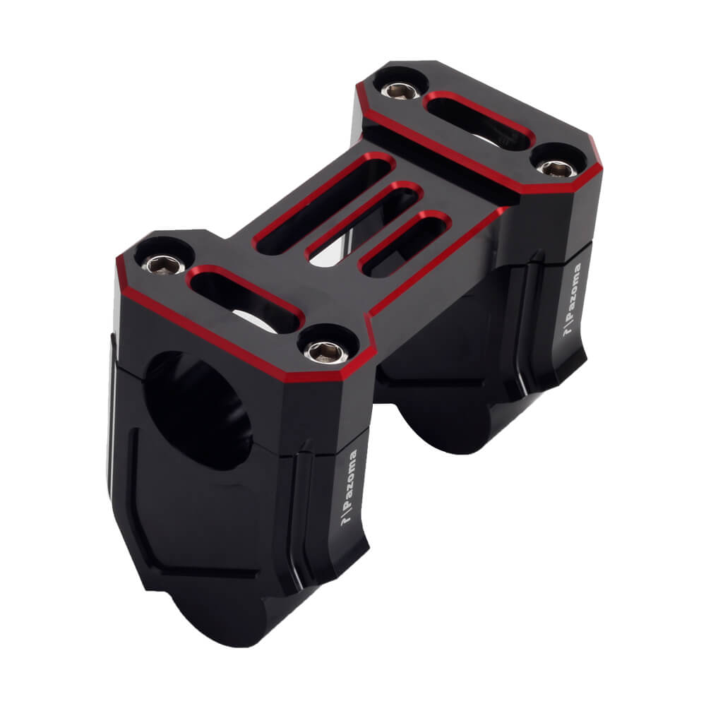 Harley Pan America 1250 ST Special CVO RA1250S Pull Back Handlebar Risers Offset Backward Adapters Back Move Mount w/Top Clamp Cover - pazoma