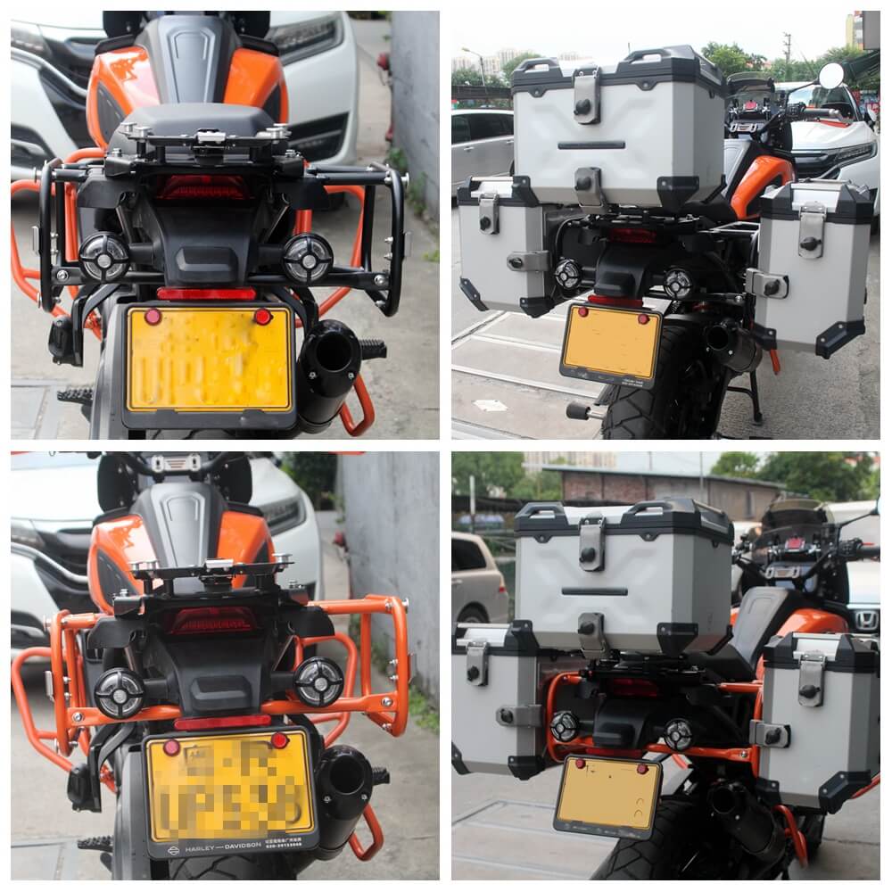 Harley Pan America 1250 Special CVO RA1250SE RA1250S RA1250 Side Case Mounting Plate System Box Luggage Rack Carrier Support Bracket 2021-2024 - pazoma