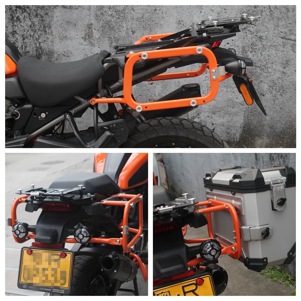 Harley Pan America 1250 Special CVO RA1250SE RA1250S RA1250 Side Case Mounting Plate System Box Luggage Rack Carrier Support Bracket 2021-2024 - pazoma