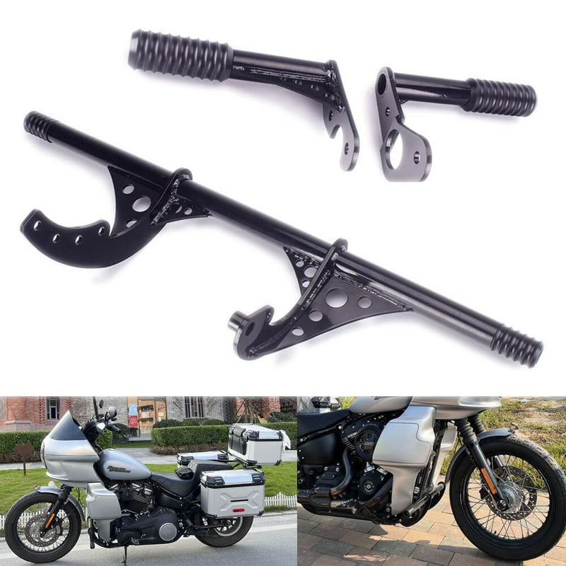 Harley Softail M8 Low Rider FXLR S ST FXBB FXST FXFB Front Rear Highway Engine Guard Crash Bar Passenger Peg Frame Slider 2018-2025 - pazoma