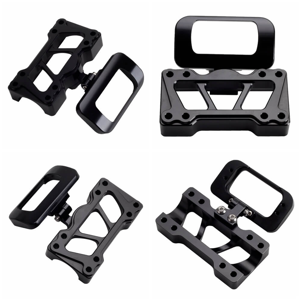 Harley Softail Street Bob Breakout Standard Low Rider ST FXBB FXBR FXST FXLRST Digital Gauge Mount Housing W/Top Clamp Cover Bracket - pazoma