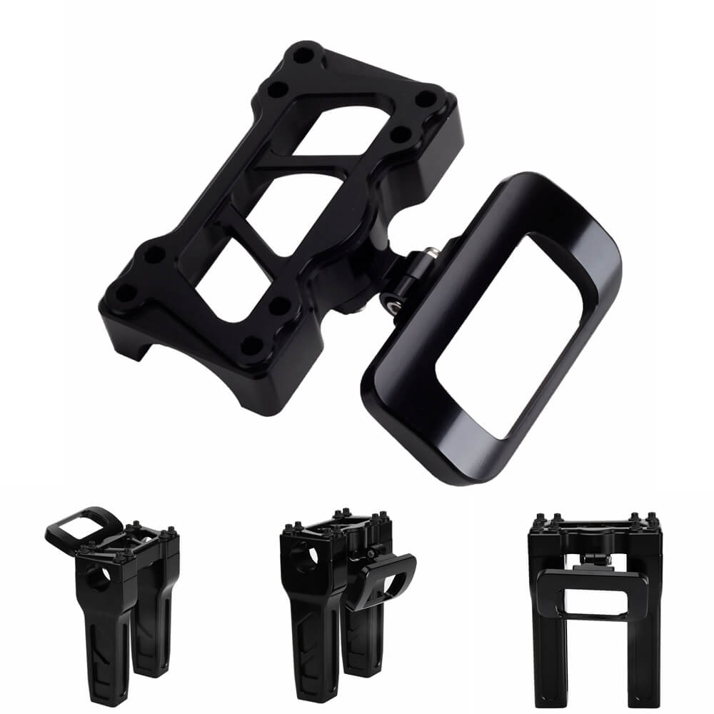 Harley Softail Street Bob Breakout Standard Low Rider ST FXBB FXBR FXST FXLRST Digital Gauge Mount Housing W/Top Clamp Cover Bracket - pazoma