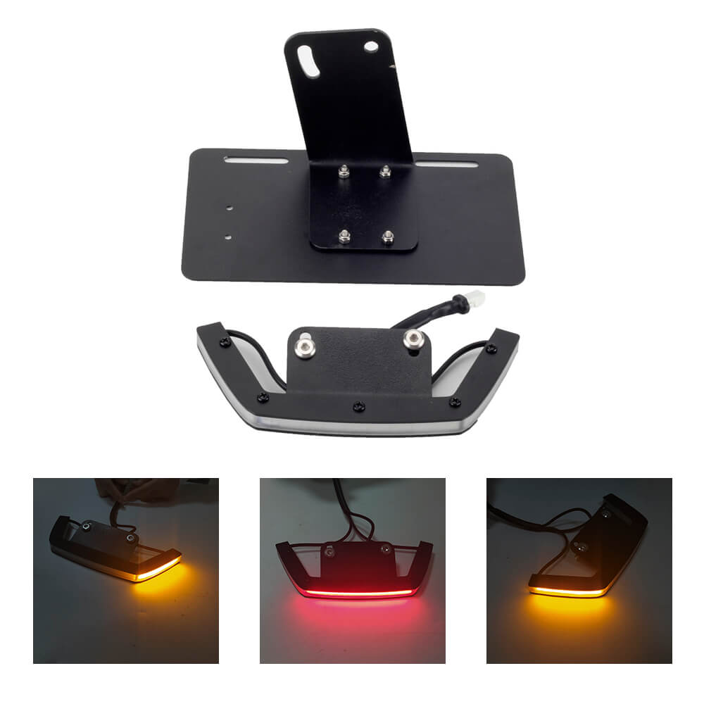 Harley Sportster S 1250 RH1250S 2021-2022 LED Tail Tidy Fender Eliminator Kit Rear Taillight Turn Signals Light W/ Sidemount License Plate Bracket - pazoma