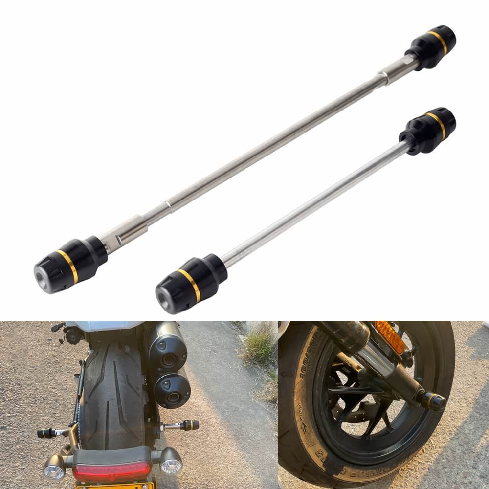 Harley Sportster S 1250 RH1250S Front Rear Axle Fork Wheel Slider Falling Protector Crash Protectors Stand 2021-2025 - pazoma