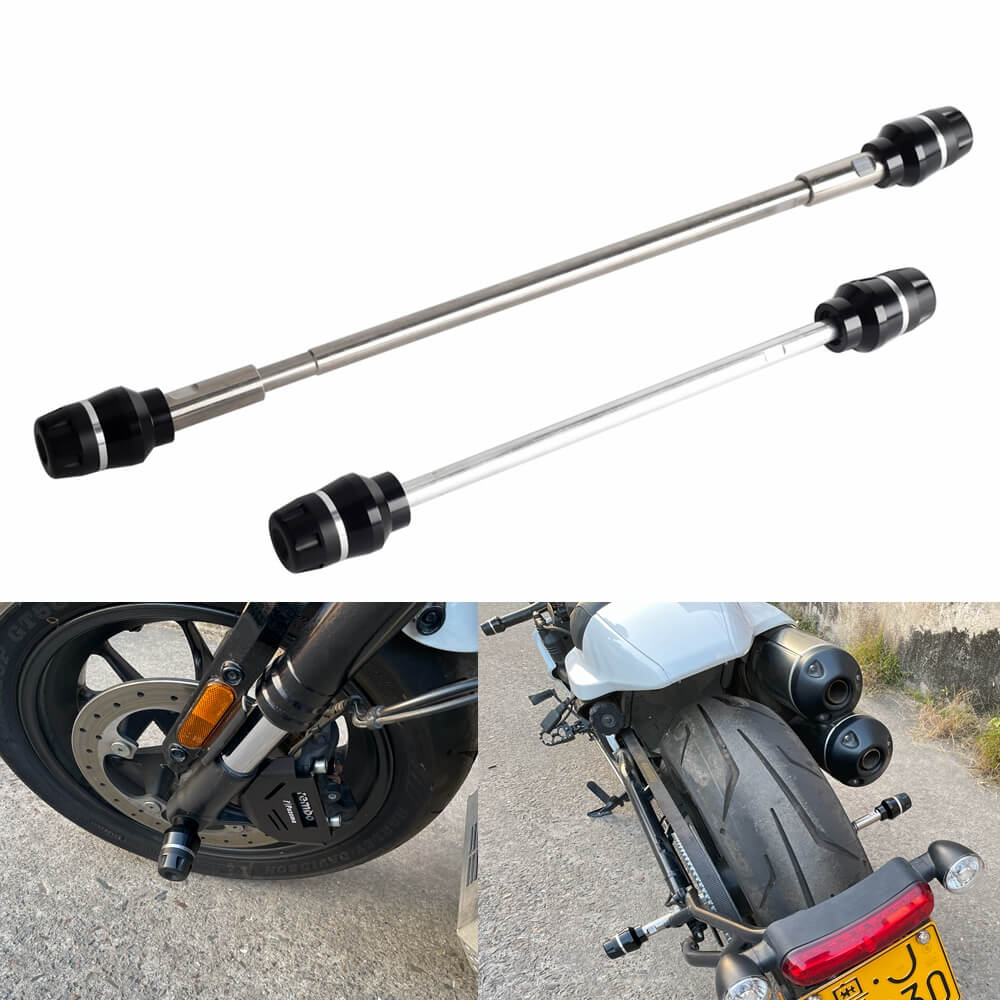 Harley Sportster S 1250 RH1250S Front Rear Axle Fork Wheel Slider Falling Protector Crash Protectors Stand 2021-2025 - pazoma