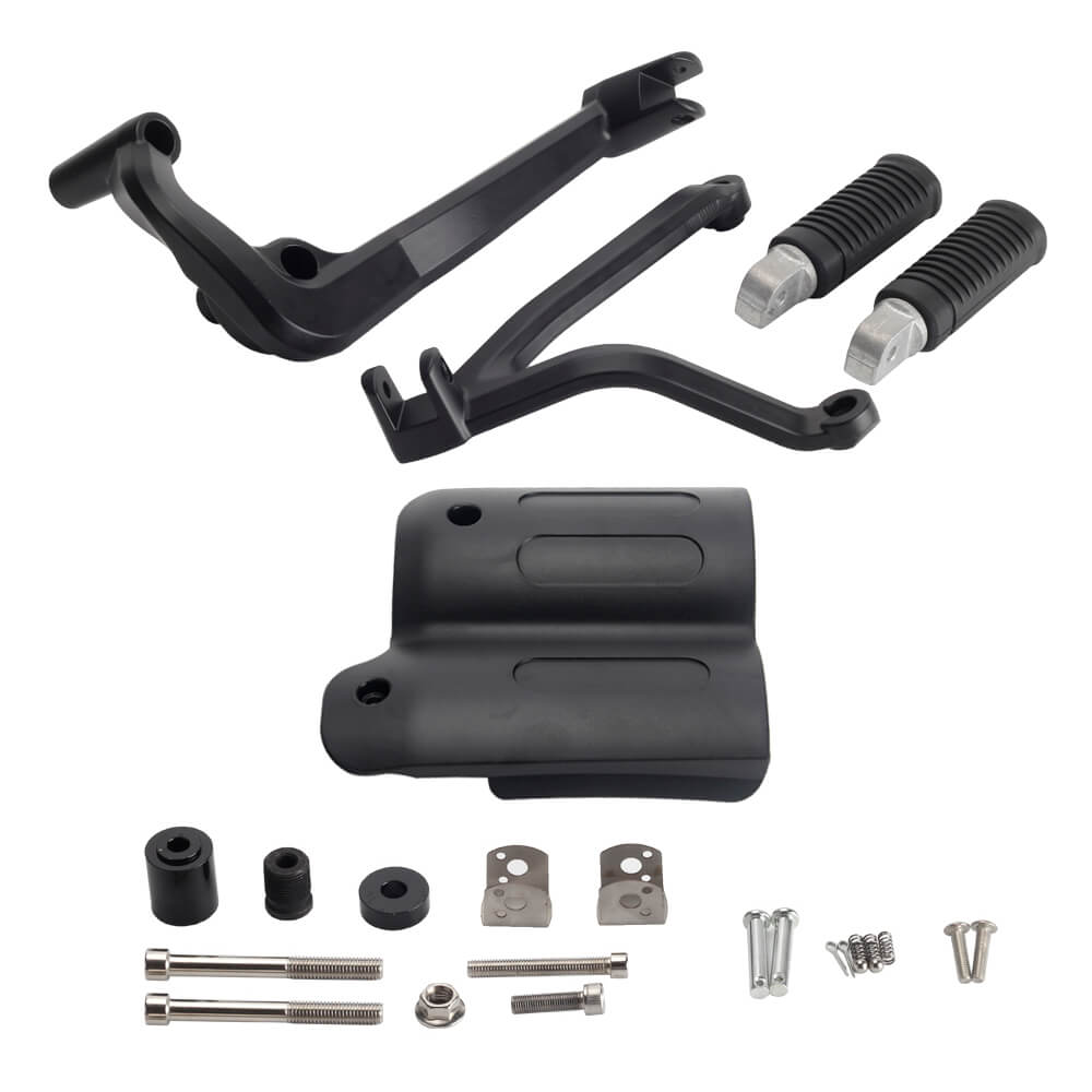 Harley Sportster S 1250 RH1250S Rear Passenger Footpeg Mount Kit Foot Peg Bracket Footrests Support Exhaust Pipe Guard Heat Shield Pedal Docking - pazoma