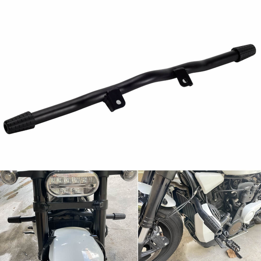 Harley Sportster S RH1250S RH975 Nightster Special RH975S Highway Peg Crash Bar Kit Flat-Out Bar Engine Guard Black 2021-2024 - pazoma