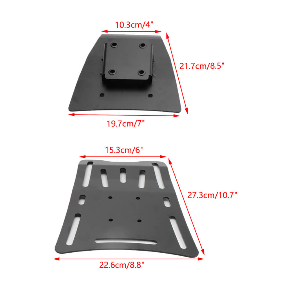 Harley Sportster S RH1250S Rear Fender Shelf Solo Seat Luggage Rack Bracket Support Carrier Black 2021-2023 - pazoma
