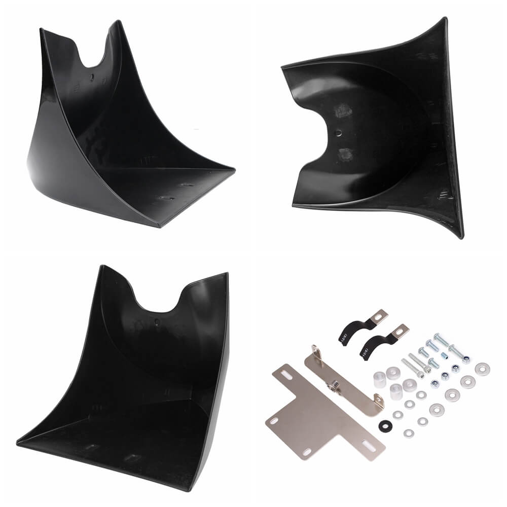 Chin Lower Front Spoiler Air Dam Fairing Mudguard Cover for Harley Touring Glide 1996-2017 Dyna Fatboy Softail 2004-2017 - pazoma