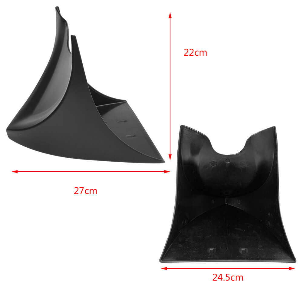 Harley Sportster Dyna Fatboy Softail V-ROD Touring Glide 1996-2017 Front Chin Spoiler Lower Chin Air Dam Fairing Mudguard Cover - pazoma