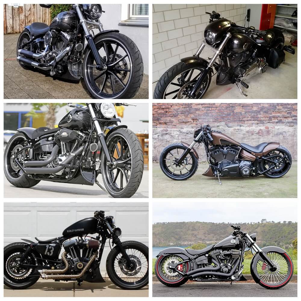 Harley Sportster Dyna Fatboy Softail V-ROD Touring Glide 1996-2017 Front Chin Spoiler Lower Chin Air Dam Fairing Mudguard Cover - pazoma