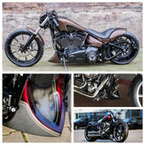 Harley Sportster Dyna Fatboy Softail V-ROD Touring Glide 1996-2017 Front Chin Spoiler Lower Chin Air Dam Fairing Mudguard Cover - pazoma