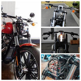 LED Headlight With White DRL Hi-Low Projector Headlamp for Harley Softail Breakout 114 FXBR FXBRS 2018-UP - pazoma