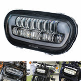 Motorcycle LED Headlight With White DRL High/Low Beam Projector Headlamp for Harley Softail Fat Bob 114 FXFB FXFBS 2018-UP - pazoma