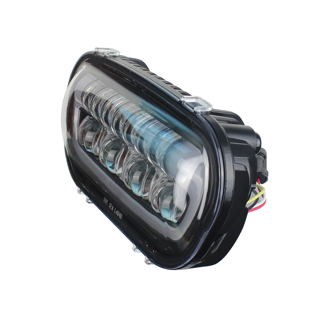 Motorcycle LED Headlight With White DRL High/Low Beam Projector Headlamp for Harley Softail Fat Bob 114 FXFB FXFBS 2018-UP - pazoma