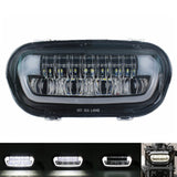 Harley Softail Fat Bob 114 FXFB FXFBS 9.8 Inch LED Headlight Projector Headlamp W/ White DRL Daylight Running Light High/Low Beam Head Lamp 2018-2025