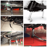 Harley Touring 2009-2023 Adjustable Chrome Center Stand #91573-09A Replacement Road King FLHR Glide FLHT - pazoma