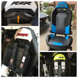 Polaris RZR XP1000 900S 900XC 900 Turbo Trail XP1K Sportsman Black Harness Seat Pass Through Bezel Insert 2/4 Seater 2014-2020 - pazoma