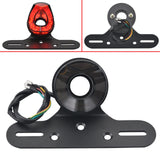 Motorcycle LED Tail Light Taillight Running Brake Light License Plate Frame For Harley Honda Yamaha Cafe Racer Bobber Chopper - pazoma