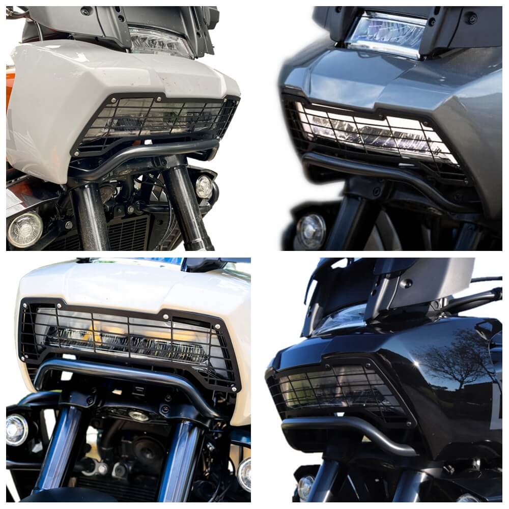 Headlight Guard Curved Protector Grille Mesh Cover Protection Grill For Harley Pan America 1250 ST RA1250ST Special CVO RA1250 RA1250S RA1250SE 21-25 - pazoma