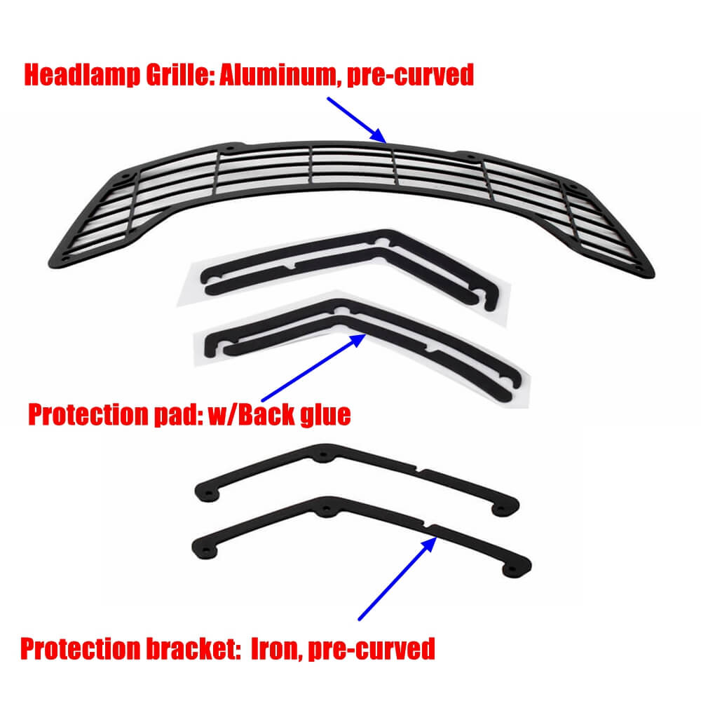 Headlight Guard Curved Protector Grille Mesh Cover Protection Grill For Harley Pan America 1250 ST RA1250ST Special CVO RA1250 RA1250S RA1250SE 21-25 - pazoma