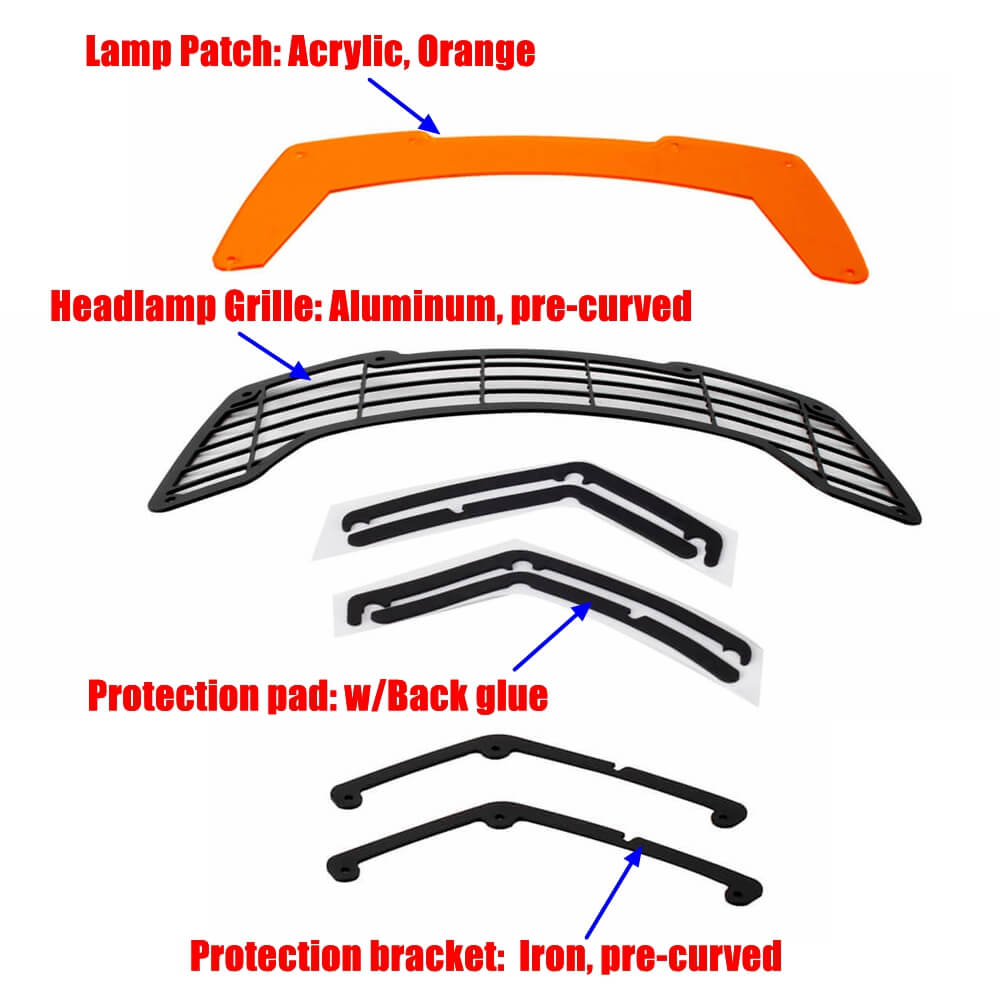 2021-2025 Harley Pan America 1250 ST RA1250ST Special RA1250S CVO RA1250SE RA1250 Headlight Guard Protector Grille Mesh Cover Curved Protection Grill - pazoma