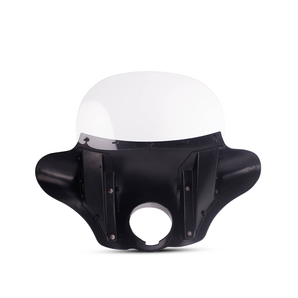 Harley Softail Dyna Street Bob FXDL FXBB FXLR FXBB Sportster XL Indian Scout Front Headlight Batwing Fairing Windshield W/Mounting Kit 1985-2025 - pazoma