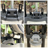 Headlight Mount Extension Block Relocation Bracket Hardware Kit For Harley Softail Low Rider S FXLRS T-sport fairing Sportshield - pazoma