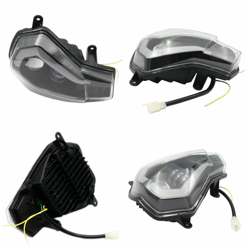 LED Headlight Assembly With Angel Eyes DRL Turn Signal Light Replace Headlamp For KTM Duke 390 / 250 / 200 / 125 2011-2016 - pazoma