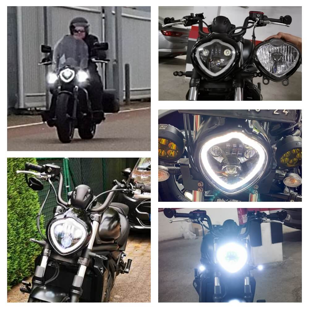 Kawasaki Vulcan S ABS CAFE SE EN650 2015-2020 LED Headlight Headlamp Daylight Running Light DRL Assembly - pazoma